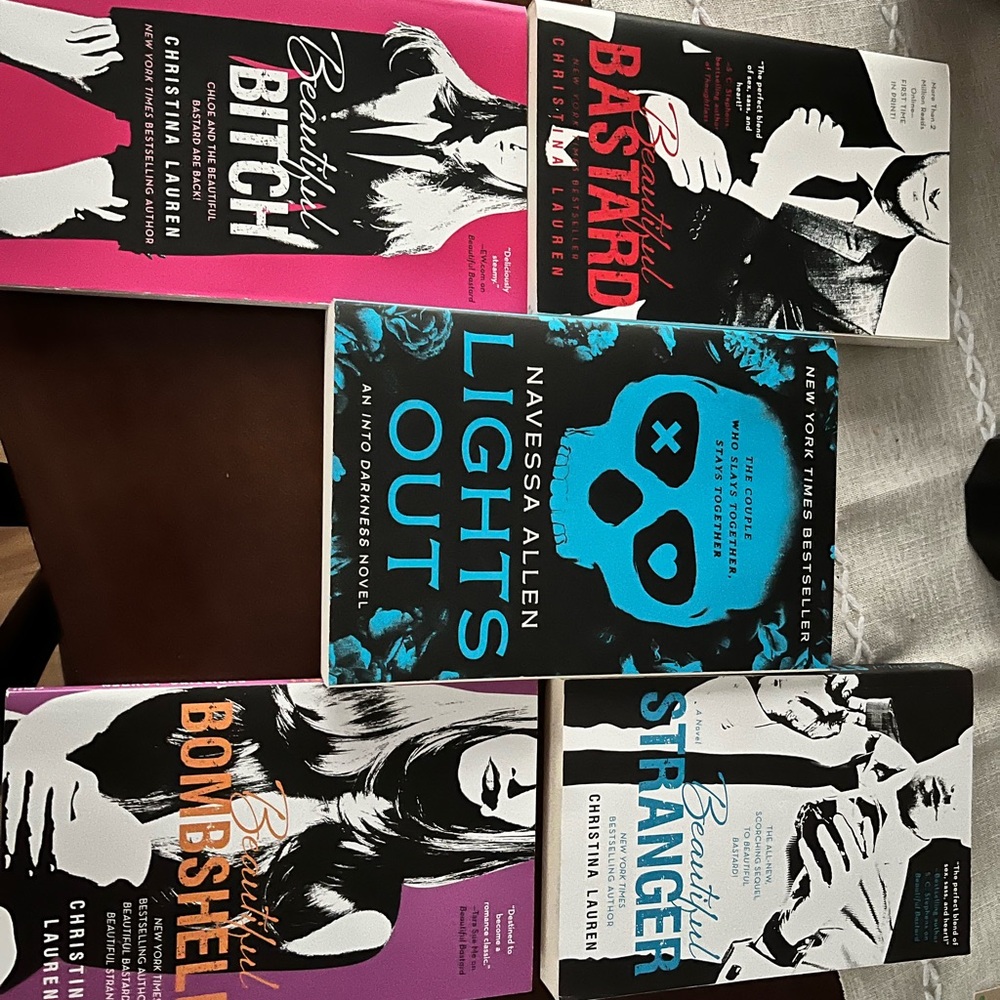 Collection of Five Books by Christina Lauren and Navessa Allen.